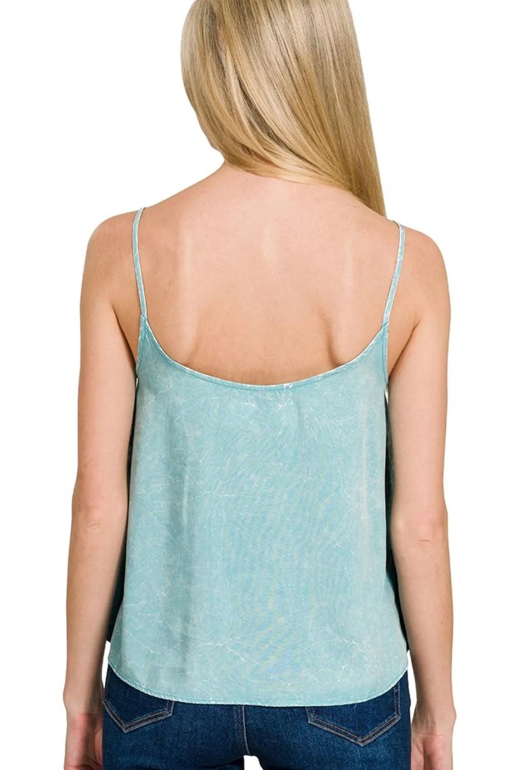 Zenana Woven Acid Crinkle Washed Cami & Pants 2 Piece Set - Bitsy Gypsy Boutique