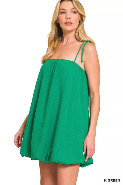 Zenana Woven Airflow Mini Bubble Dress - Bitsy Gypsy Boutique