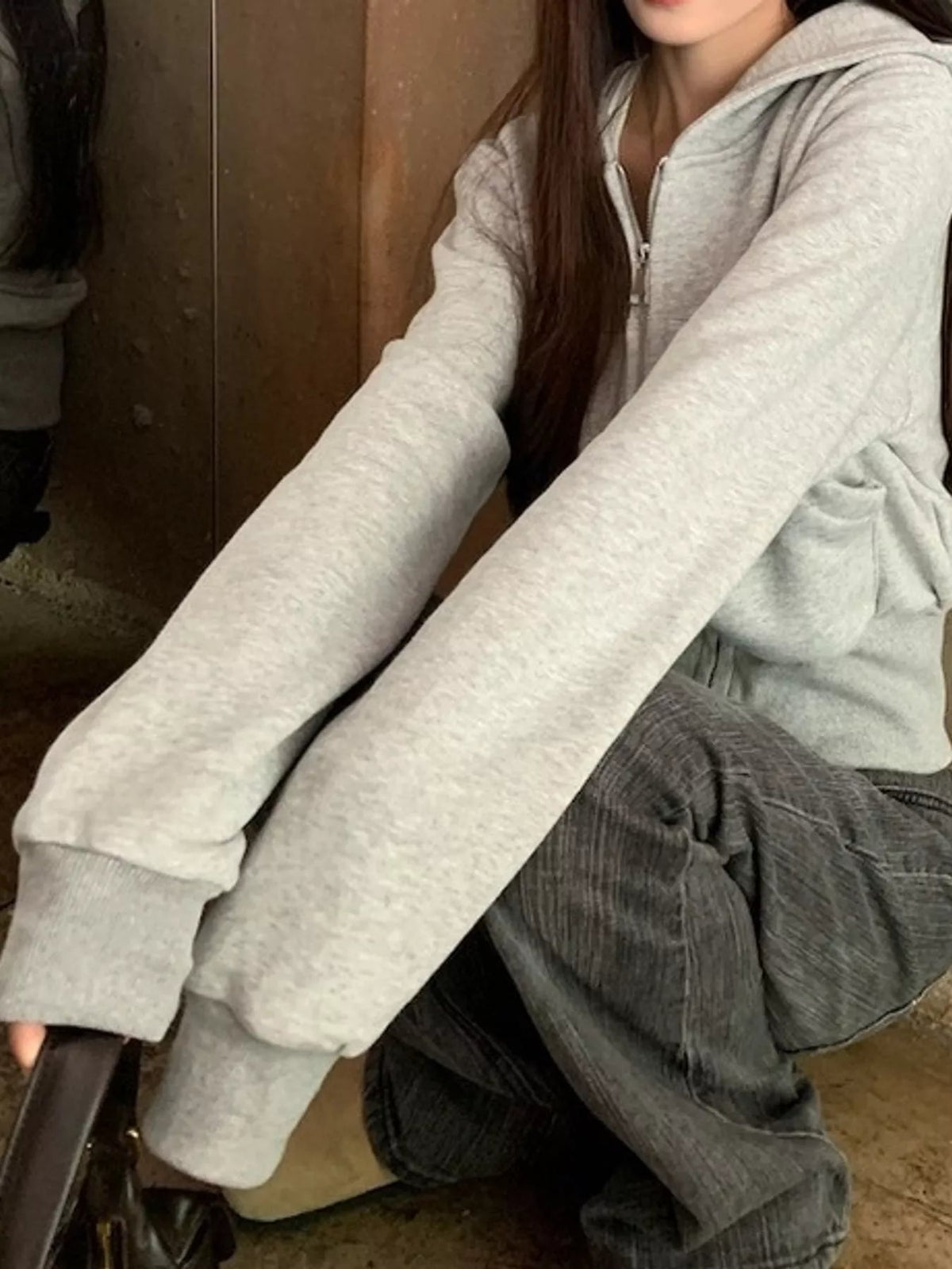 Zip-Up Hoodie with Front Pockets - Bitsy Gypsy Boutique