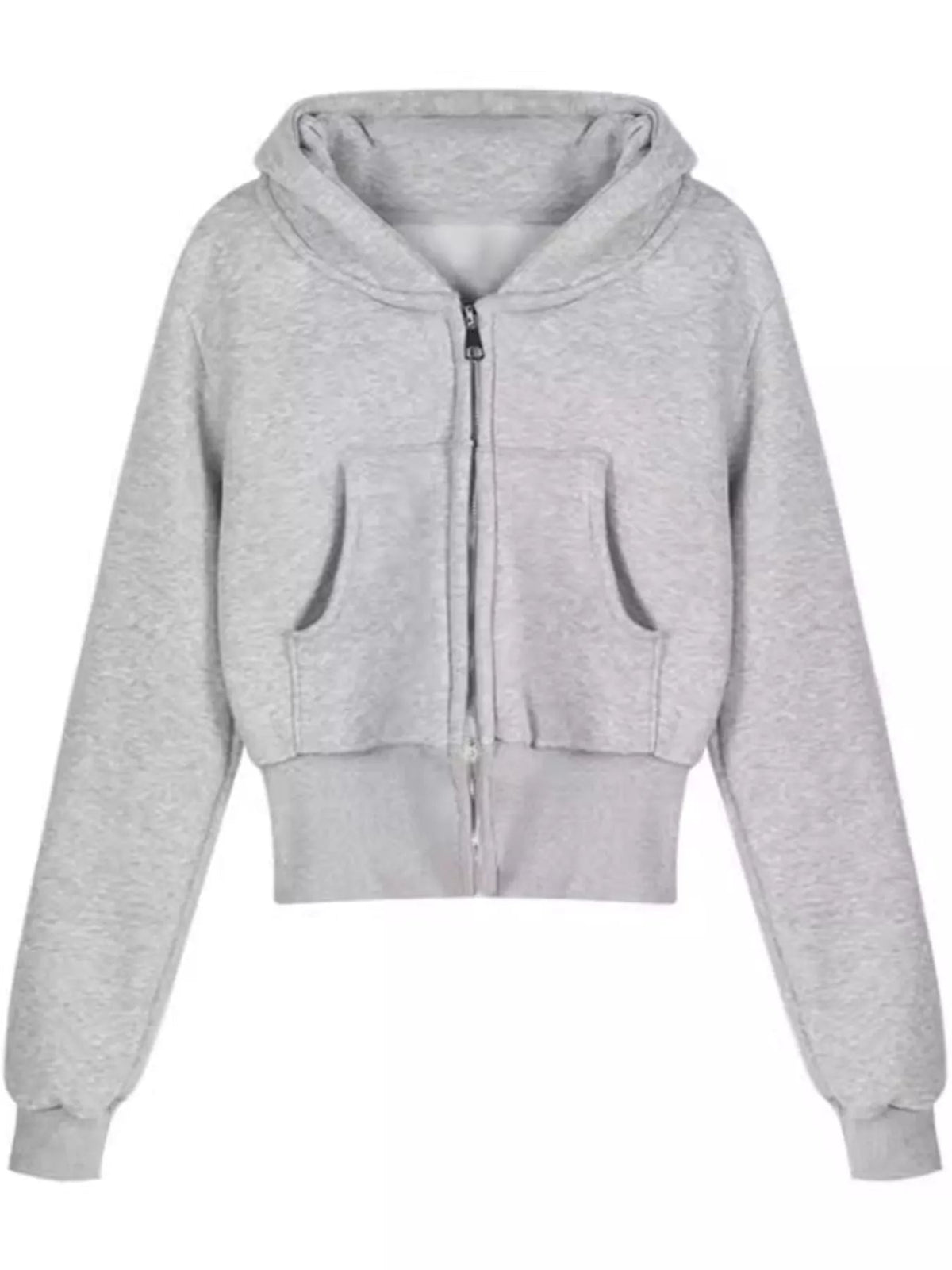 Zip-Up Hoodie with Front Pockets - Bitsy Gypsy Boutique