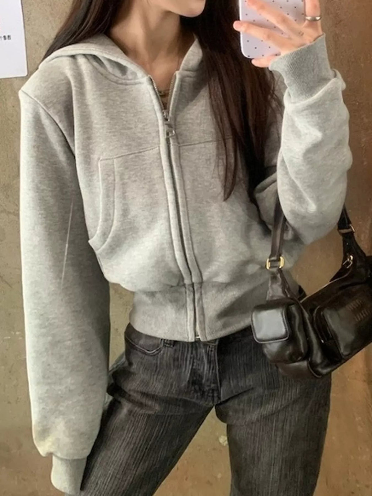Zip-Up Hoodie with Front Pockets - Bitsy Gypsy Boutique