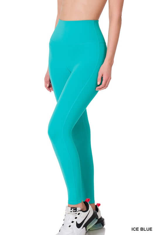 Athletic High Waisted Full Length Leggings - Bitsy Gypsy Boutique