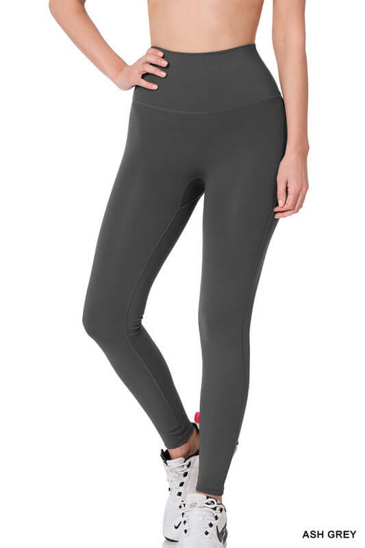 Athletic High Waisted Full Length Leggings - Bitsy Gypsy Boutique