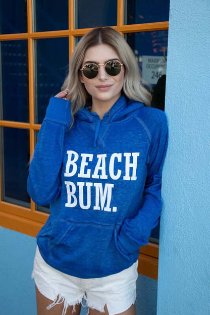 Beach Bum Vintage hoodie - Bitsy Gypsy Boutique