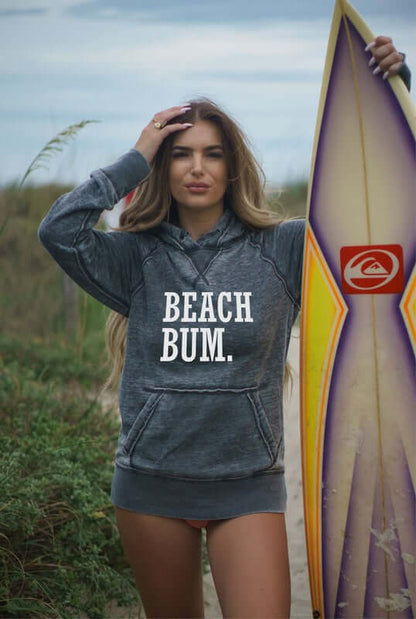 Beach Bum Vintage hoodie - Bitsy Gypsy Boutique