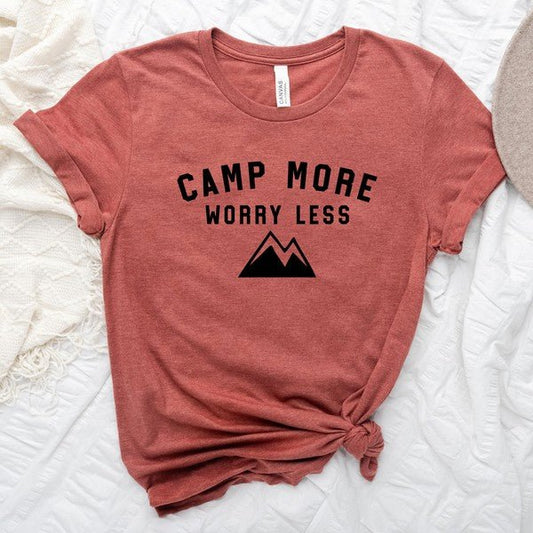 Camp More Mountain Short Sleeve Graphic Tee - Bitsy Gypsy Boutique