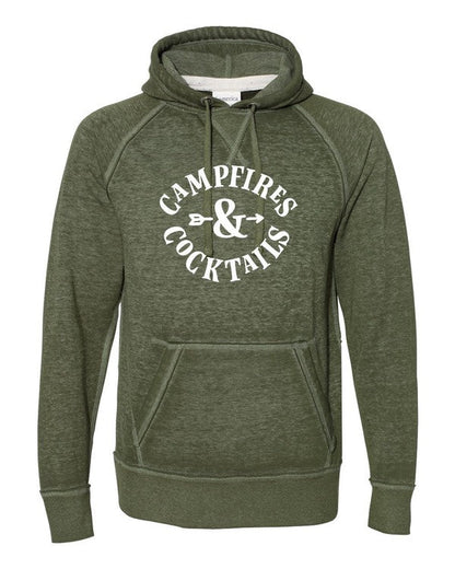 Campfires and Cocktails Vintage Hoodie - Bitsy Gypsy Boutique