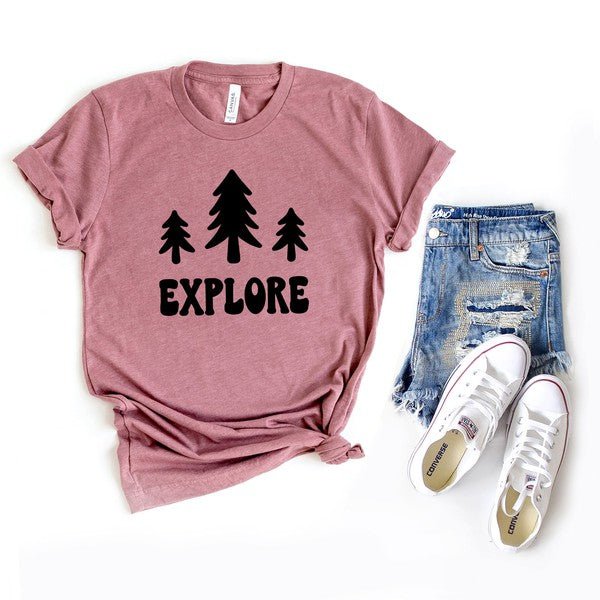 Explore Bold Short Sleeve Graphic Tee - Bitsy Gypsy Boutique