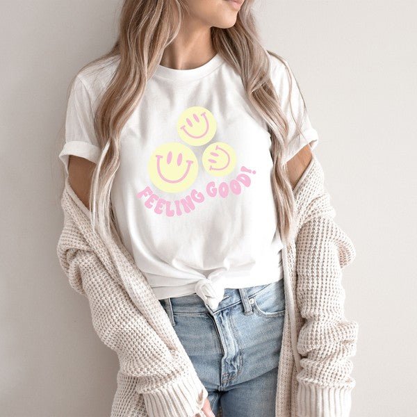 Feeling Good Short Sleeve Graphic Tee - Bitsy Gypsy Boutique