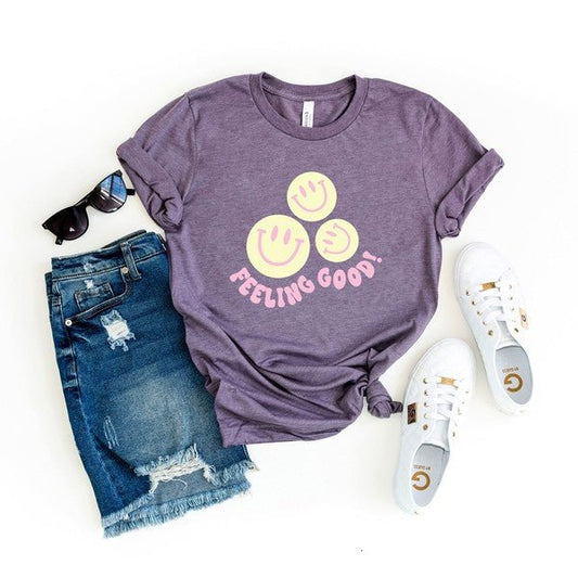 Feeling Good Short Sleeve Graphic Tee - Bitsy Gypsy Boutique