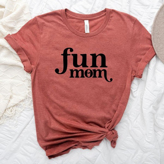 Fun Mom Short Sleeve Graphic Tee - Bitsy Gypsy Boutique