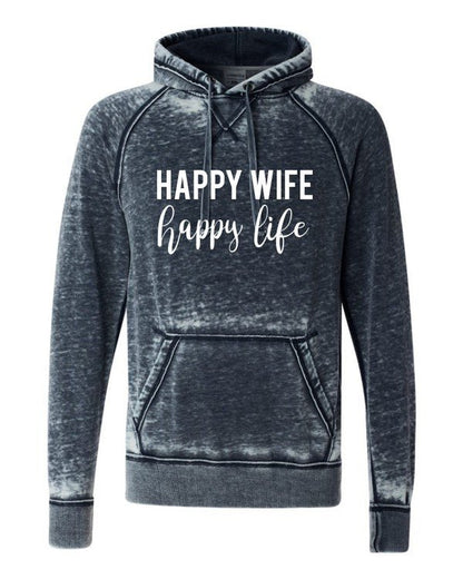 Happy Wife Happy Life Vintage Hoodie - Bitsy Gypsy Boutique