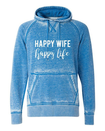 Happy Wife Happy Life Vintage Hoodie - Bitsy Gypsy Boutique