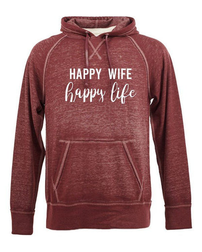Happy Wife Happy Life Vintage Hoodie - Bitsy Gypsy Boutique
